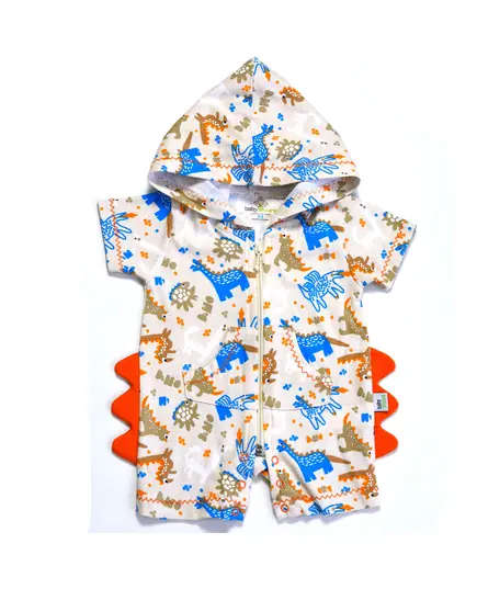 Dino Baby Jumpsuit - Soft Cotton Comfort, Baby's Clothing - B2B - Baby Shoora​ - TijaraHub