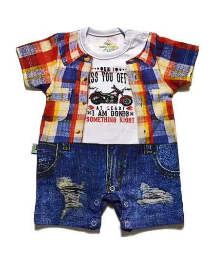 Harley Baby Jumpsuit - Soft Cotton Comfort, Baby's Clothing - B2B - Baby Shoora​ - TijaraHub
