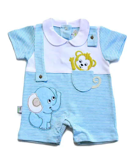 Monkey Baby Jumpsuit - Soft Cotton Comfort, Baby's Clothing - B2B - Baby Shoora​ - TijaraHub