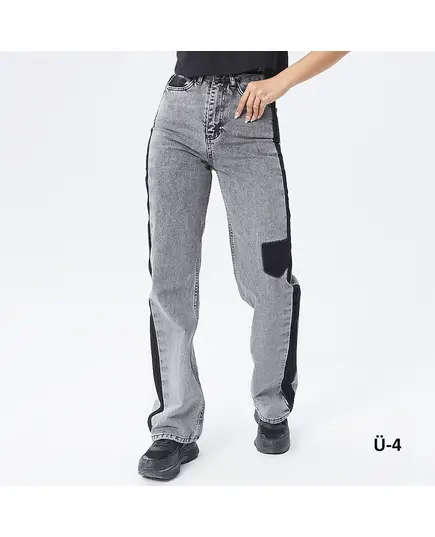 Grey Cotton Boyfriend Jeans Pants - B2B - Women's Fashion - Noventa TijaraHub