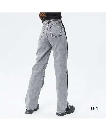 Grey Cotton Boyfriend Jeans Pants - B2B - Women's Fashion - Noventa TijaraHub