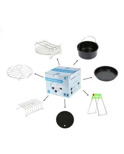 Stainless Steel Fryer Accessory Set Compatible With All Air Fryer Models Xiaomi 3.5 Lt and Philips 4.1 - Wholesale - Home Appliance - Dolphin - Tijarahub