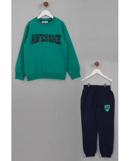 Boy's Sweat Shirt Awesome Embroidered Set Multicolored - Wholesale - Kids Clothing - Barmy Kids TijaraHub