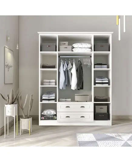 Zenio Knidos 4 Door 2 Drawer Wardrobe – Bulk – Turkish Furniture – Zenio Mobilya. TijaraHub!