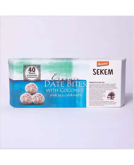 Date Bites with Coconut 120g - Dates - 100% Organic - Buy in Bulk - Sekem​ - TijaraHub