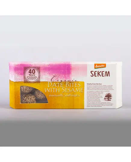 Date Bites with Sesame 120g - Dates - 100% Organic - Buy in Bulk - Sekem​ - TijaraHub