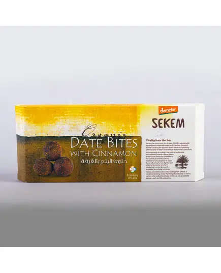 Date Bites with cinnamon 120g - Dates - 100% Organic - Buy in Bulk - Sekem​ - TijaraHub