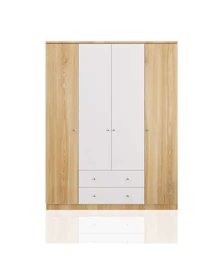 Zenio Sapphire Oak 4 Door 2 Drawer Wardrobe – Bulk – Turkish Furniture – Zenio Mobilya. TijaraHub!