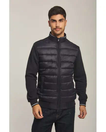 Puffer biker knit sleeves Men Jacket - Wholesale - Navy - Dalydress TijaraHub