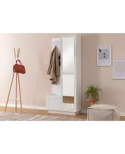 HENRY Mini Hallway Wardrobe - White – Buy in Bulk – Turkish Furniture – Zenio Mobilya​ - TijaraHub