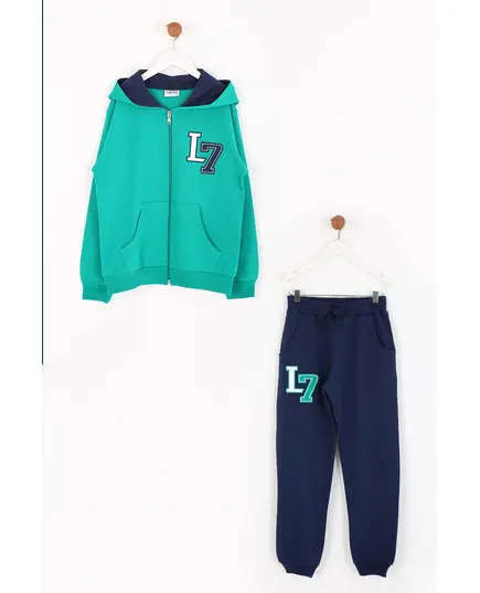 Boy's Track Suit L7 Embroidered Set Multicolored- Wholesale - Kids Clothing - Barmy Kids TijaraHub