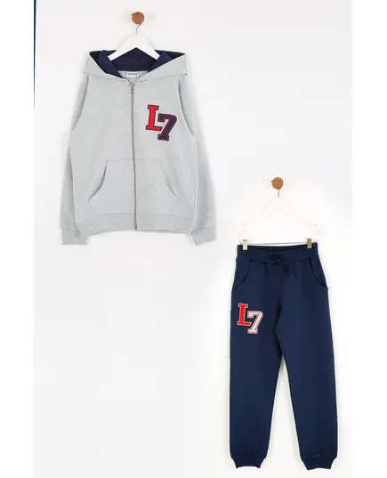 Boy's Track Suit L7 Embroidered Set Multicolored- Wholesale - Kids Clothing - Barmy Kids TijaraHub