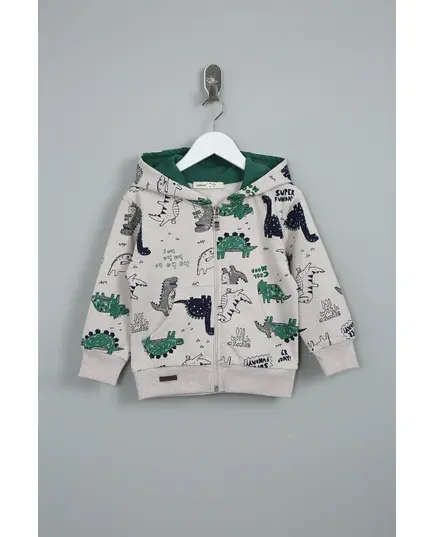 Boy's Cardigan Dinosaur Printed Multicolored- Wholesale - Kids Clothing - Barmy Kids TijaraHub