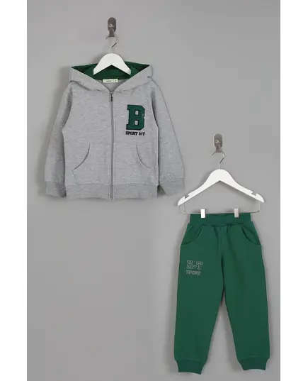 Boy's Track Suit B Sport Embroidered Set Multicolored- Wholesale - Kids Clothing - Barmy Kids TijaraHub