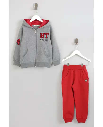 Boy's Track Suit Hoity Toity Embroidered Set Multicolored- Wholesale - Kids Clothing - Barmy Kids TijaraHub