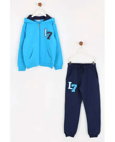 Boy's Track Suit L7 Embroidered Set Multicolored- Wholesale - Kids Clothing - Barmy Kids TijaraHub