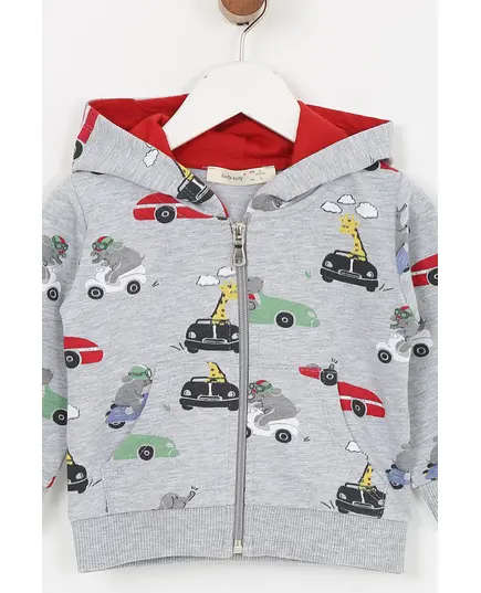 Boy's Sweat Suit Car Printed Set Multicolored- Wholesale - Kids Clothing - Barmy Kids TijaraHub