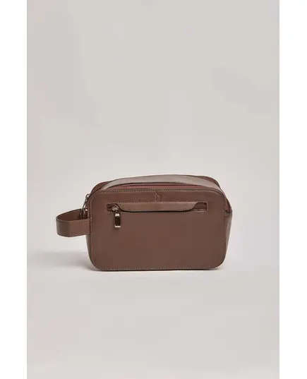 Men Leather Toilet Bag - Wholesale - Brown - Dalydress TijaraHub