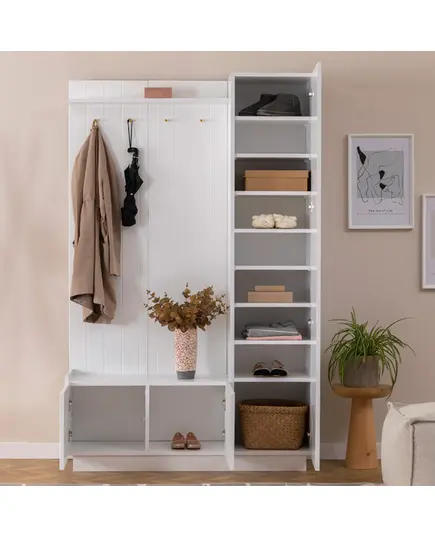 HENRY Mid Hallway Wardrobe - White – Buy in Bulk – Turkish Furniture – Zenio Mobilya​ - TijaraHub