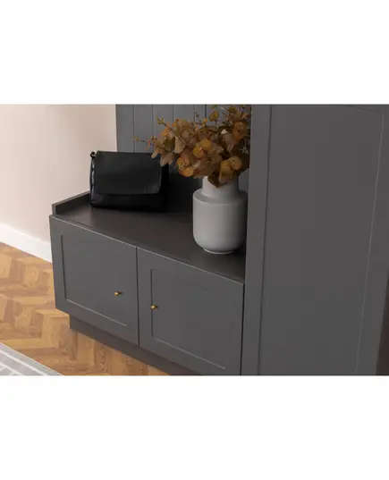 HENRY Mid Hallway Wardrobe - Anthracite – Buy in Bulk – Turkish Furniture – Zenio Mobilya - TijaraHub