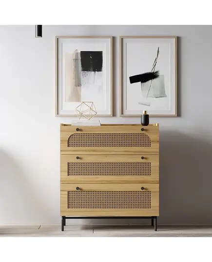 DEREN Nightstand - 3 Drawers Dresser - Buy in Bulk – Turkish Furniture – Zenio Mobilya​ - TijaraHub