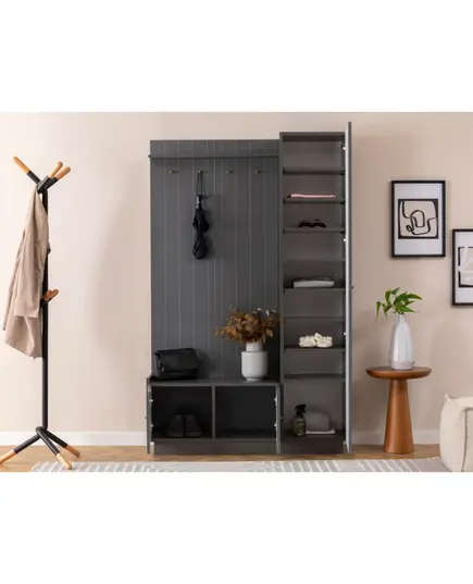 HENRY Mid Hallway Wardrobe - Anthracite – Buy in Bulk – Turkish Furniture – Zenio Mobilya - TijaraHub