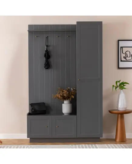 HENRY Mid Hallway Wardrobe - Anthracite – Buy in Bulk – Turkish Furniture – Zenio Mobilya - TijaraHub