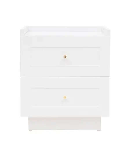 HENRY Nightstand 2 Drawers Combo - L 53 x W 49 x H 17 cm - B2B ​– Turkish Furniture – Zenio Mobilya - TijaraHub