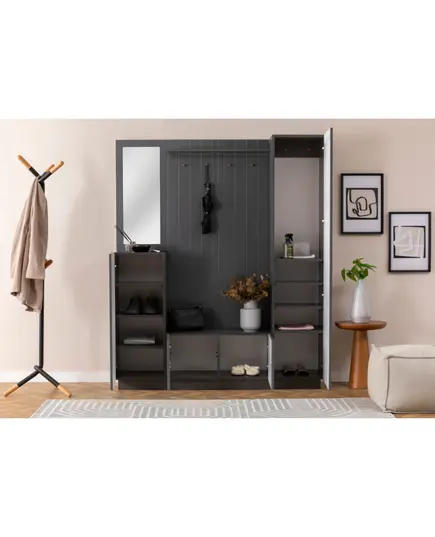 HENRY Max Hallway Wardrobe - Anthracite ​– Buy in Bulk – Turkish Furniture – Zenio Mobilya - TijaraHub