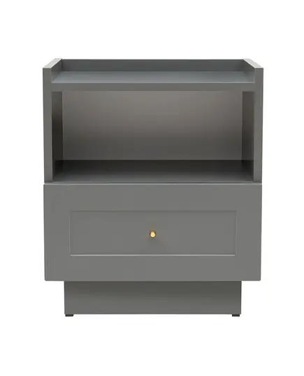 HENRY Nightstand 1 Drawer Anthracite Combo - L 53 x W 49 x H 17 cm - Buy in Bulk – Turkish Furniture – Zenio Mobilya - TijaraHub