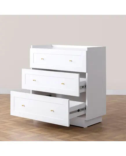 HENRY 3 Drawers Dresser - White – Buy in Bulk – Turkish Furniture – Zenio Mobilya - TijaraHub