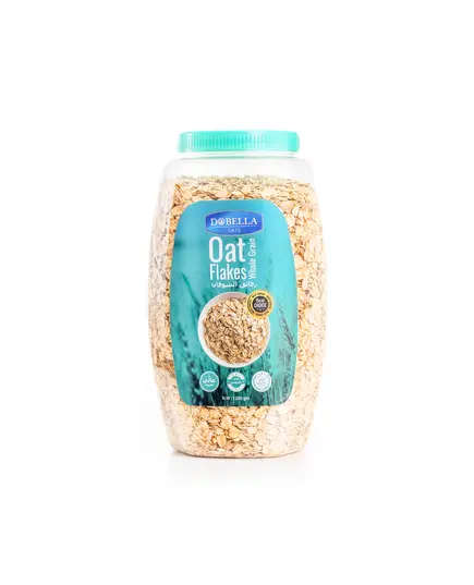 Oat Flakes Whole Grain In Jar 1200 gm - Wholesale - Food - Dobella - Tijarahub