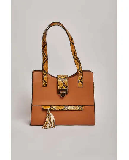 Women Faux Leather Bag - Wholesale - Camel - Dalydress TijaraHub