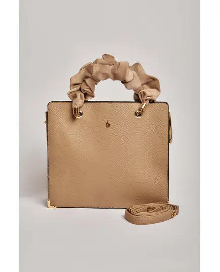 Women Faux Leather Bag - Wholesale - Beige - Dalydress TijaraHub