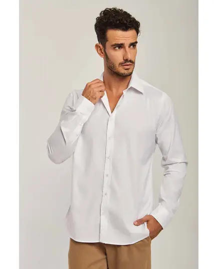 Long Sleeve Classic Shirt - Wholesale - White - Dalydress TijaraHub