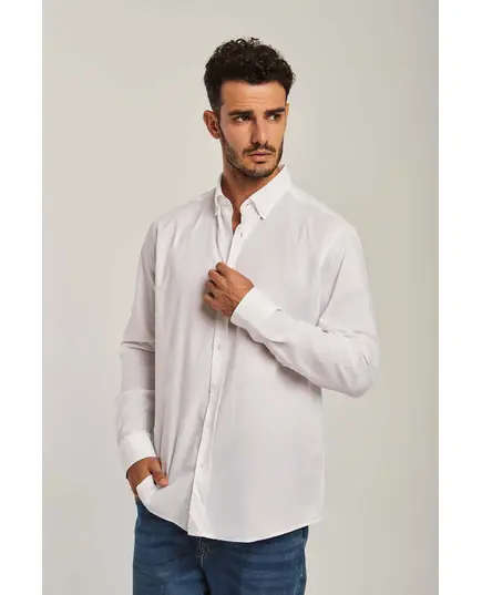 Casual Oxford Shirt - Wholesale - White - Dalydress TijaraHub