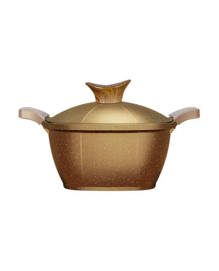 Die-Cast Aluminum Titanium Granite Square Casserole 30 cm - Gold - B2B - Cookware - Neoklein TijaraHub