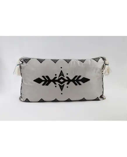 Silver with black embroidery cushion Handmade – Home Decor – Wholesale – Homasutra. TijaraHub!