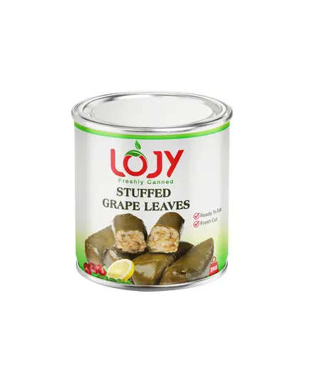 Rice Stuffed Grape Leaves 2 Kg (60 Rolls) - Canned - Wholesale - Lojy - Tijarahub