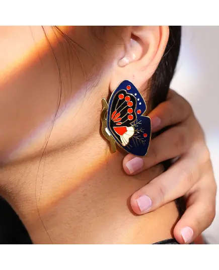 Morning Cloak Earrings - Handmade Jewelry - B2B - Plated Egyptian Gold 18k - Model: Y.E 0048 - Tijarahub