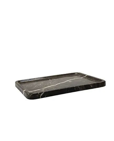 MUD - Towel Tray Natural Marble (L31 x W22 x H2 cm) - Dark Emperador - Handmade Tijarahub