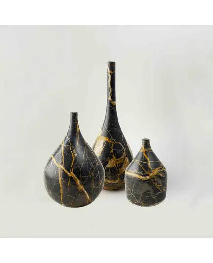 MUD - Pencil Pot Natural Marble (L13.5 x W13.5 x H33 cm) - Handmade Tijarahub