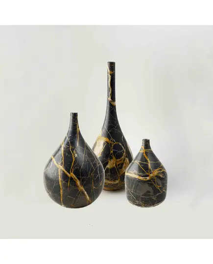 MUD - Pencil Pot Natural Marble (L12 x W12 x H16.5 cm) - Handmade Tijarahub