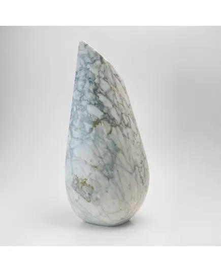 MUD - Lily Vase Natural Marble (L15.5 x W18.5 H41 cm) - Calacatta - Handmade Tijarahub