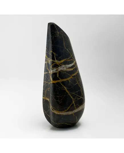 MUD - Lily Vase Natural Marble (L15.5 x W18.5 H41 cm) - Portoro - Handmade Tijarahub