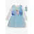 FemCasual - فستان بأكمام طويلة - مطبوع عليه ملكة الثلج- ملابس بناتي أطفال - تجارة هب