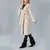 Coat with Belt and Drop Shoulder - Women's Wear - Turkey Fashion