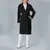 Classic Coat with Belt and Drop Shoulder - Women's Wear - Turkey Fashion