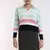 Long Sleeve Sweater With Polo Neck - Women's Wear - 70% Cotton & 30% Polyester