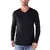 Long Sleeves V-Neck T-Shirt - Men's Wear - Mixed Poly-cotton